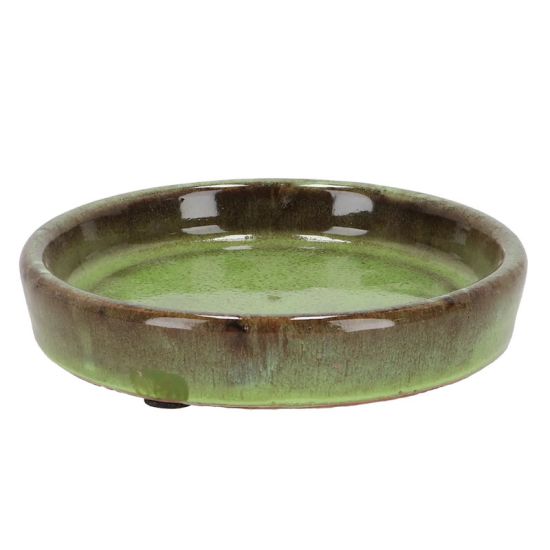 Soucoupe Vernie Verte 15cm Pour Décoration Jardin Maison de Esschert design - deco maison et jardin dans E058