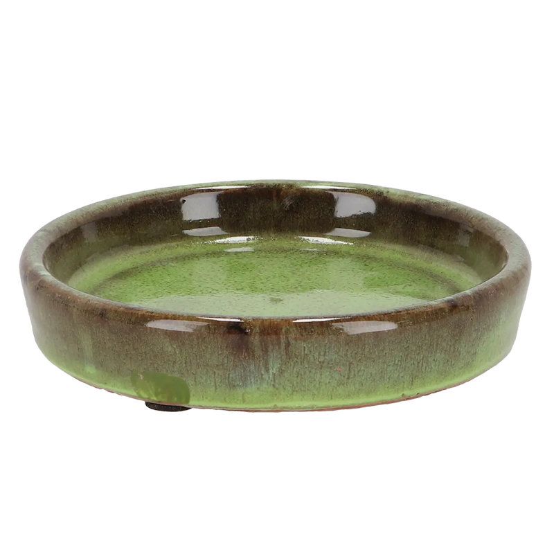 Soucoupe Vernie Verte 15cm Pour Décoration Jardin Maison de Esschert design - deco maison et jardin dans E058