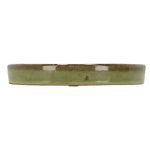 Soucoupe vernie verte 25cm pour décoration jardin et maison de Esschert design - deco maison et jardin dans E058
