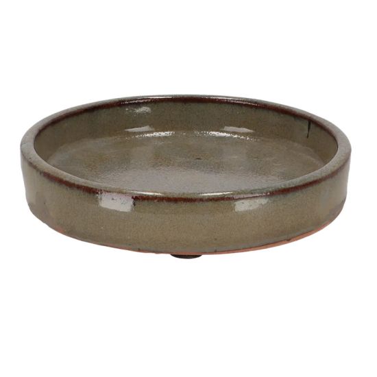 Soucoupe Vernie Grise 15cm Pour Décoration Jardin Et Maison de Esschert design - deco maison et jardin dans E058