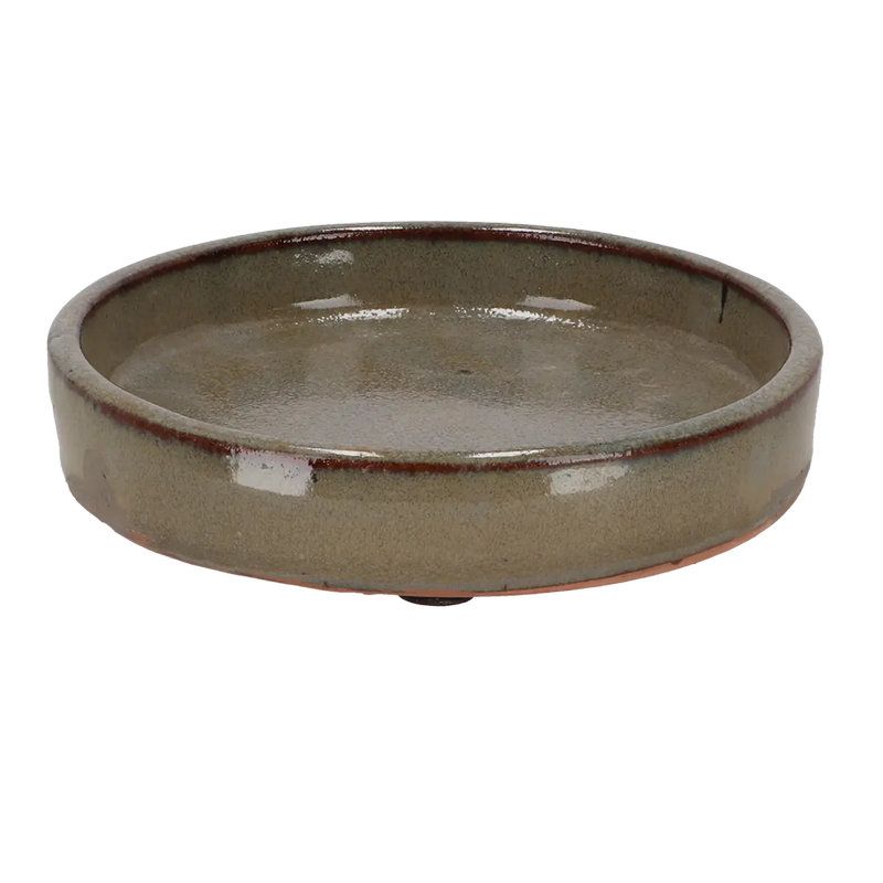 Soucoupe Vernie Grise 15cm Pour Décoration Jardin Et Maison de Esschert design - deco maison et jardin dans E058
