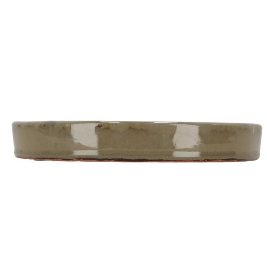 Soucoupe vernie gris 25cm pour décoration jardin et intérieur de Esschert design - deco maison et jardin dans E058