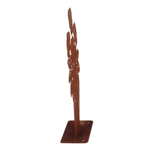 Pensées Dans Pot De Fleur Rouille Pour Décoration Jardin Et Maison de Esschert design - deco maison et jardin dans E058