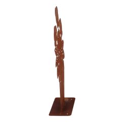 Pensées Dans Pot De Fleur Rouille Pour Décoration Jardin Et Maison de Esschert design - deco maison et jardin dans E058