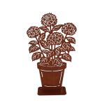 Hortensias En Pot De Fleur Rouille Pour Décoration Jardin Et Maison de Esschert design - deco maison et jardin dans E058