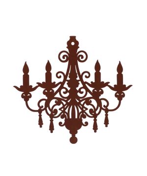 Chandelier Rouille Décoratif Pour Jardin Et Maison de Esschert design - deco maison et jardin dans E058