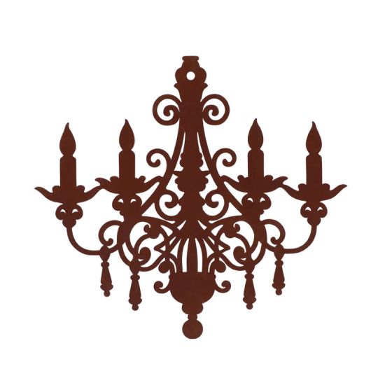 Chandelier Rouille Décoratif Pour Jardin Et Maison de Esschert design - deco maison et jardin dans E058