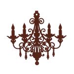 Chandelier Rouille Décoratif Pour Jardin Et Maison de Esschert design - deco maison et jardin dans E058