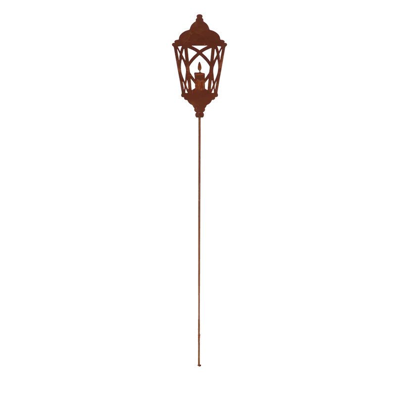 Piquet De Jardin Lanterne En Rouille Pour Décoration Extérieure de Esschert design - deco maison et jardin dans E058