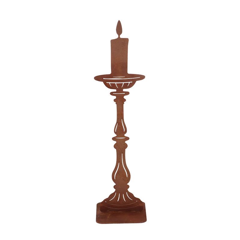 Bougie rouille décorative pour jardin et maison, ambiance chaleureuse et rustique de Esschert design - deco maison et jardin ...