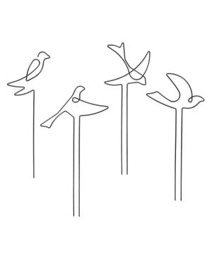 Tuteur De Plante Intérieur Avec Oiseaux Pour Décoration Jardin Maison de Esschert design - deco maison et jardin dans E058