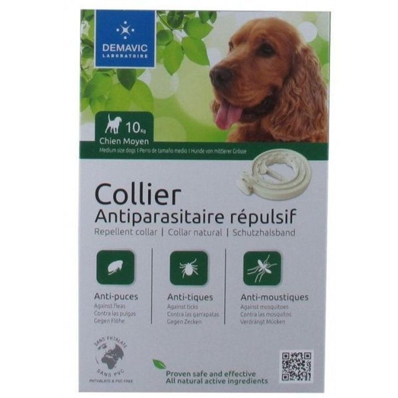Collier insectifuge chien moyen de Animalerie Libourne et Bordeaux - Gironde dans D025