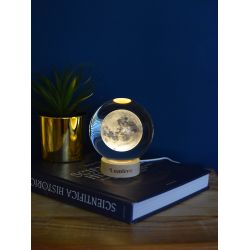 Sphere lumineuse Lueur eternelle 10 cm Lune de Herboristerie et Esotérisme à Libourne dans D040