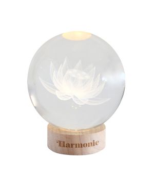Sphere lumineuse Harmonie interieure 10 cm Lotus de Herboristerie et Esotérisme à Libourne dans D040