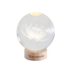 Sphere lumineuse Harmonie interieure 10 cm Lotus de Herboristerie et Esotérisme à Libourne dans D040