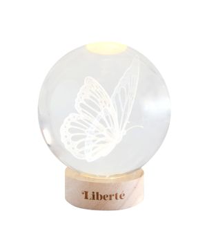 Sphere lumineuse Liberte infinie 10 cm Papillon de Herboristerie et Esotérisme à Libourne dans D040
