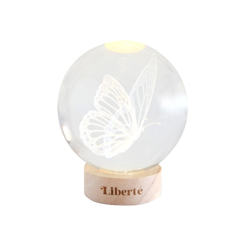 Sphere lumineuse Liberte infinie 10 cm Papillon de Herboristerie et Esotérisme à Libourne dans D040