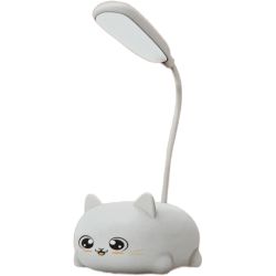 LAMPE LED RECHARGEABLE CHAT - BLANC de Jardinerie Bordeaux Libourne Gironde dans C022