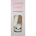LAMPE LED RECHARGEABLE CHAT - BLANC de Jardinerie Bordeaux Libourne Gironde dans C022