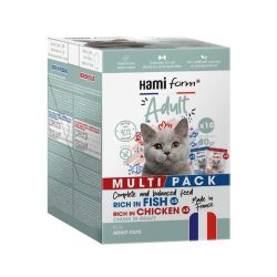 Multipack repas complet pour chat adulte 10x80g de Hamiform et Anju beauté dans S1591