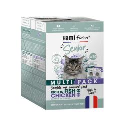 Multipack repas complet pour chat senior 10x80g de Hamiform et Anju beauté dans S1591