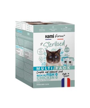 Multipack repas complet pour chat sterilise 10x80g de Hamiform et Anju beauté dans S1591