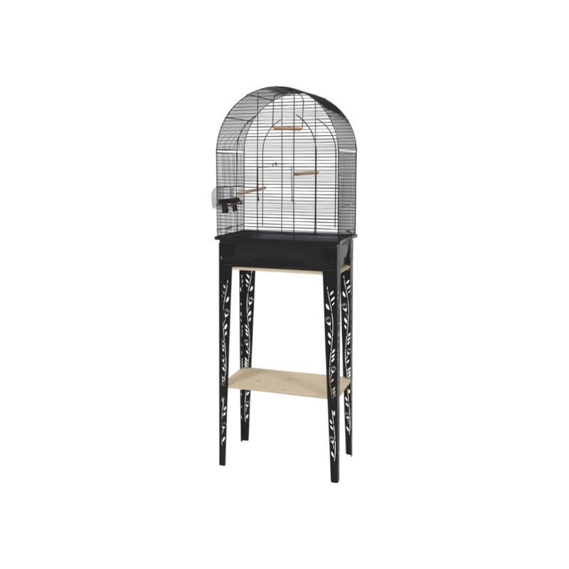 Cage et meuble chic patio m noir pour oiseaux de Zolux - Produit pour animaux dans Cages pour oiseaux