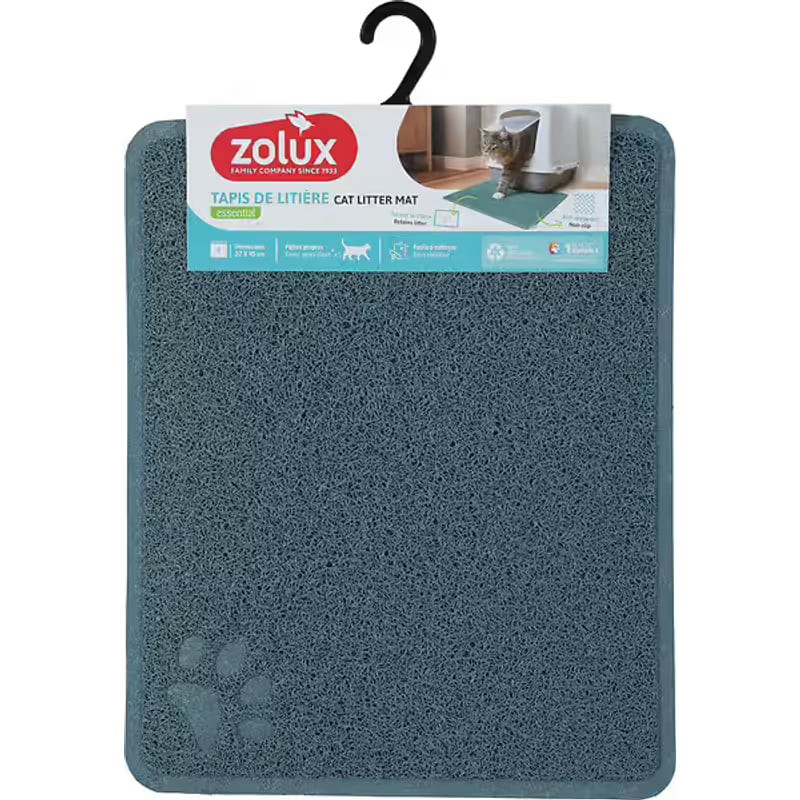 Tapis hygienique maison de toilette 37x45 bleu pour chat de Zolux - Produit pour animaux dans Z002