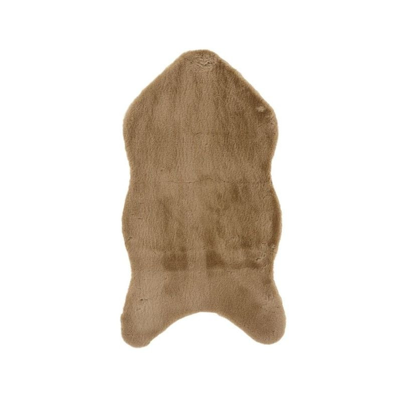 TAPIS FAUSSE FOURRURE LAPIN BRUN CLAIR 90X50X1CM de Kaemingk - deco de la maison dans K002