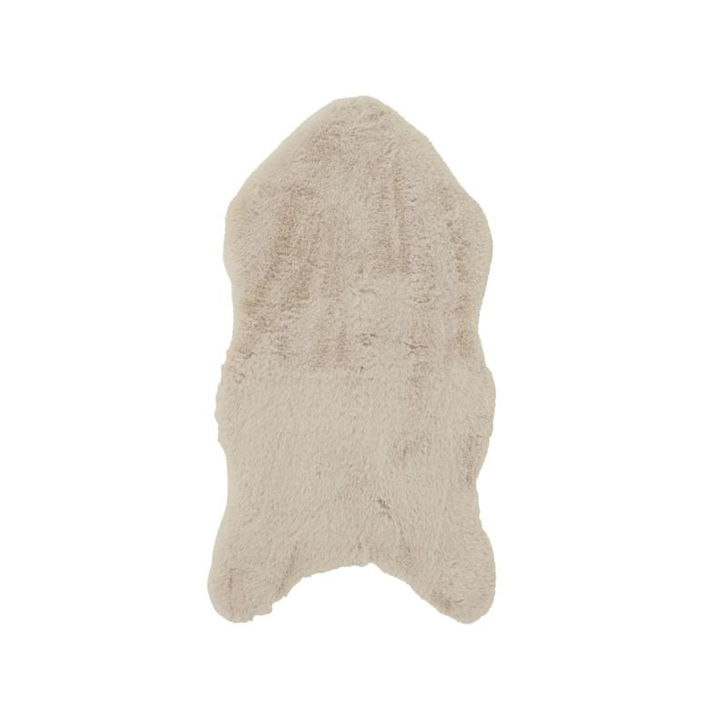 TAPIS FAUSSE FOURRURE LAPIN CREME 90X50X1CM de Kaemingk - deco de la maison dans K002