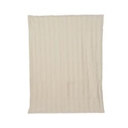 PLAID FAUSSE FOURRURE LAPIN MOTIF TRESSE BLANC C de Kaemingk - deco de la maison dans Coussins et couverture