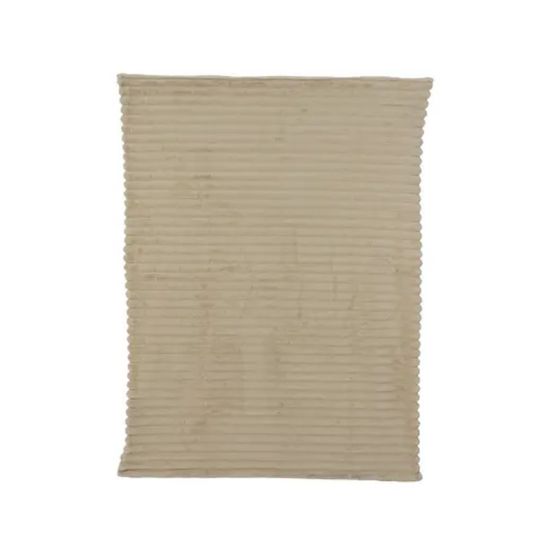 PLAID RAYURES IRREGULIERES BLANC CASSE 170X130CM de Kaemingk - deco de la maison dans Coussins et couverture