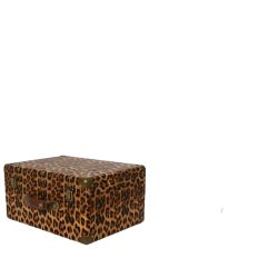 VALISE LEOPARD 40X30CM H20CM de Kaemingk - deco de la maison dans K002
