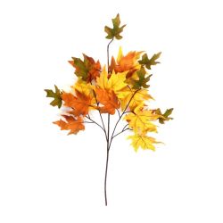 TIGE 18 FEUILLES ERABLES VERT JAUNE ORANGE 72CM de Décoration de la maison à Libourne dans K0301