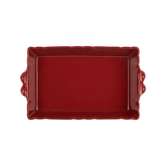 PLAT FOUR FESTON CARMIN 36X23CM de Décoration de la maison à Libourne dans Y001