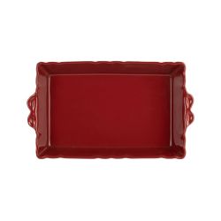 PLAT FOUR FESTON CARMIN 36X23CM de Décoration de la maison à Libourne dans Y001