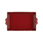 PLAT FOUR FESTON CARMIN 36X23CM de Décoration de la maison à Libourne dans Y001