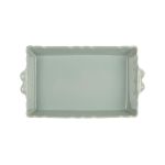 PLAT FOUR FESTON VERT D'EAU 36X23CM de Décoration de la maison à Libourne dans Y001