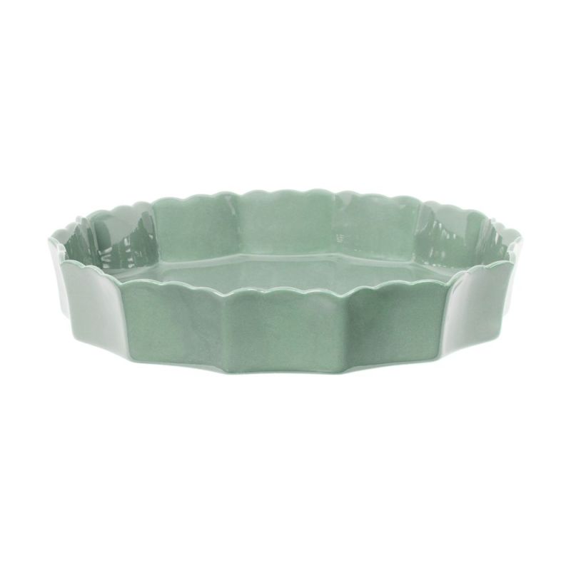 PLAT TARTE CHARLOTTE VERT D'EAU D31CM de Décoration de la maison à Libourne dans Y001