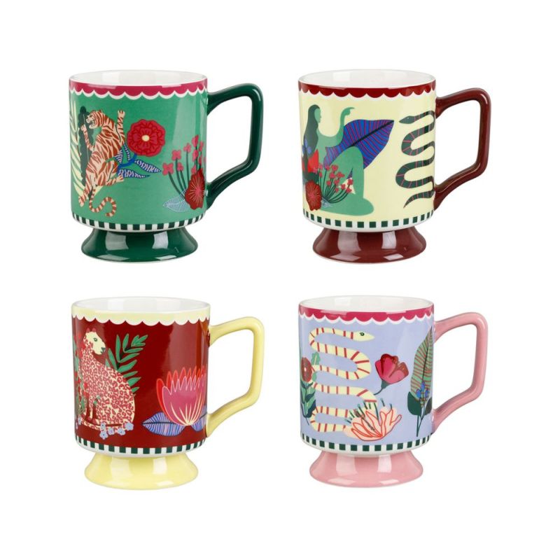 BOITE 4MUGS THAIGER MULTICOLORE 30CL de Décoration de la maison à Libourne dans Tasse et mugs