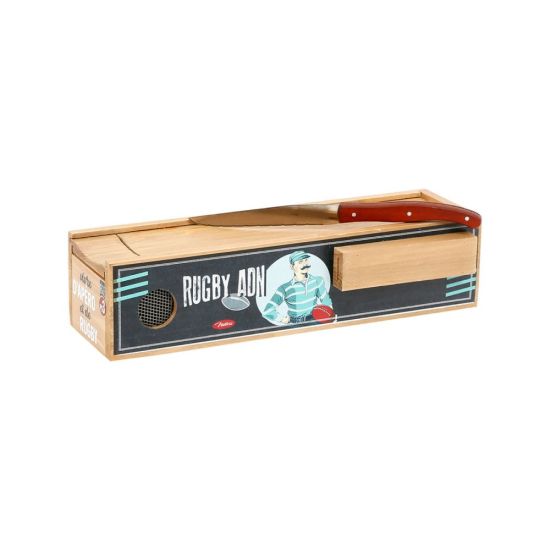 BOITE SAUCISSON RUGBY 31X10CM de Décoration de la maison à Libourne dans Y001