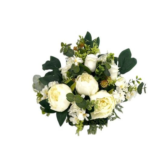 JARDINIERE PIVOINES+HORTENSIAS BLANCS de Décoration de la maison à Libourne dans K0301