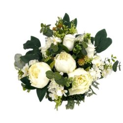 JARDINIERE PIVOINES+HORTENSIAS BLANCS de Décoration de la maison à Libourne dans K0301