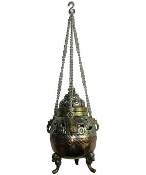 Encensoir D'église En Cuivre Et Laiton Artisanale Pour Cérémonies Spirituelles de Herboristerie et Esotérisme à Libourne dans...