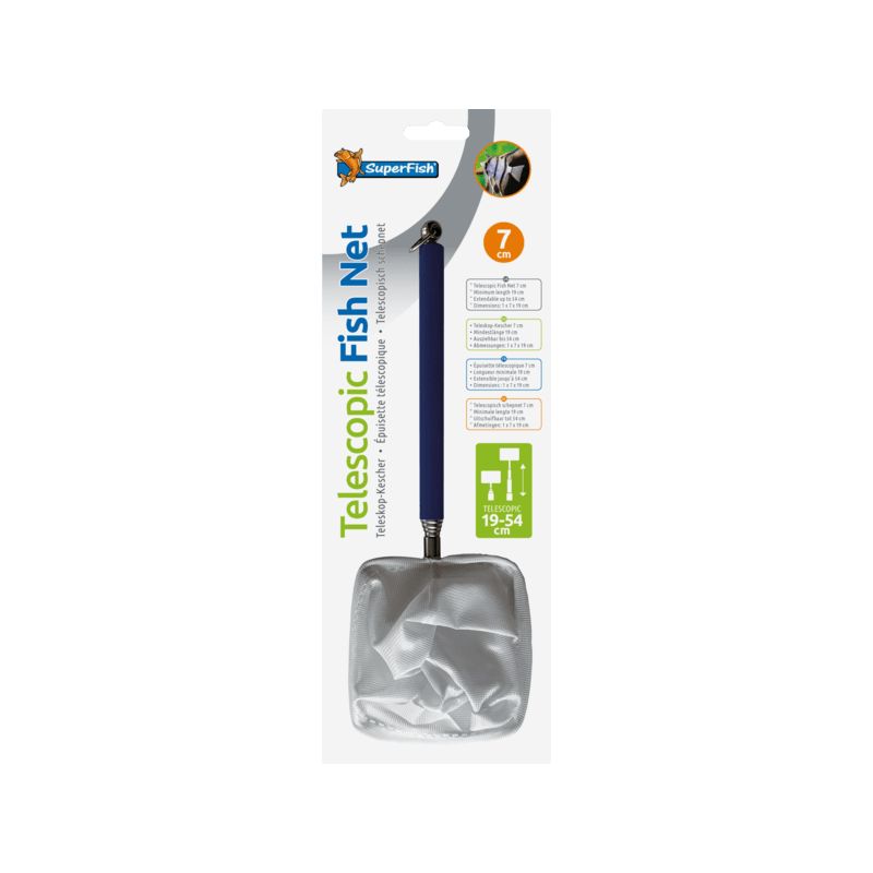 Épuisette télescopique pour aquarium SuperFish – largeur 7 cm de Superfish - Aquadistri - accessoires pour aquarium et bassin...