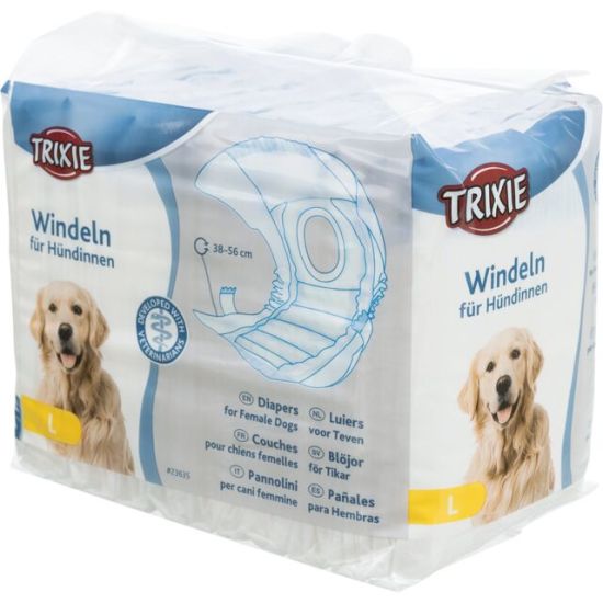Couches pour chiens femelles, L 38-56 cm, 12 Pcs de Trixie - Produit pour animaux dans T050