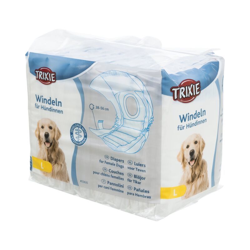 Couches pour chiens femelles, L 38-56 cm, 12 Pcs de Trixie - Produit pour animaux dans T050