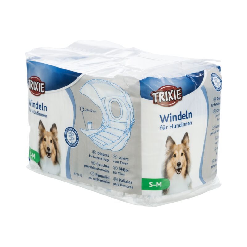 Couches pour chiens males, S-M 30-46 cm, 12 Pcs de Trixie - Produit pour animaux dans T050