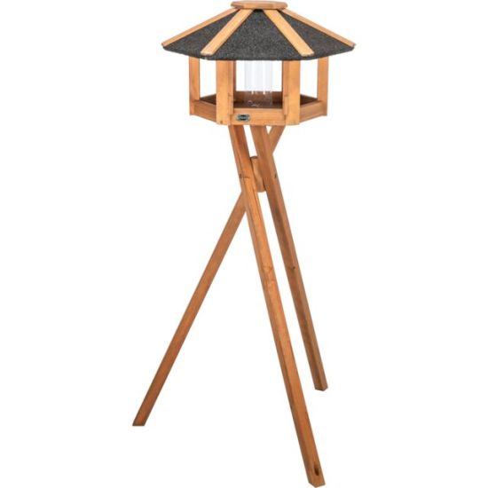 MANGEOIRE+SUPPORT+SILO D56X32CM H1.32M BRUN de Trixie - Produit pour animaux dans T050