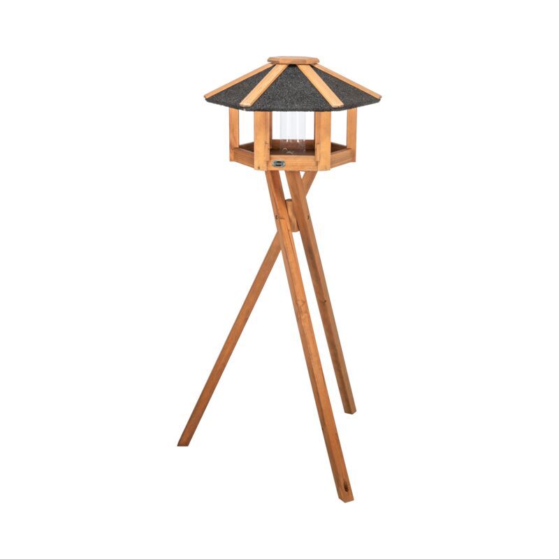 MANGEOIRE+SUPPORT+SILO D56X32CM H1.32M BRUN de Trixie - Produit pour animaux dans T050